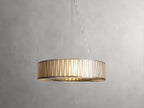 Jeunet Glass Globe Round Chandelier