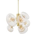 Opera 9-Light Chandelier in Aged Brass by Kelly Behun 30.75L x 30.75W x 26.5H