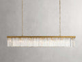 Leymont Art Deco Crystal Rectangular Chandelier