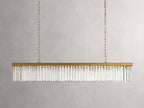 Leymont Art Deco Crystal Rectangular Chandelier