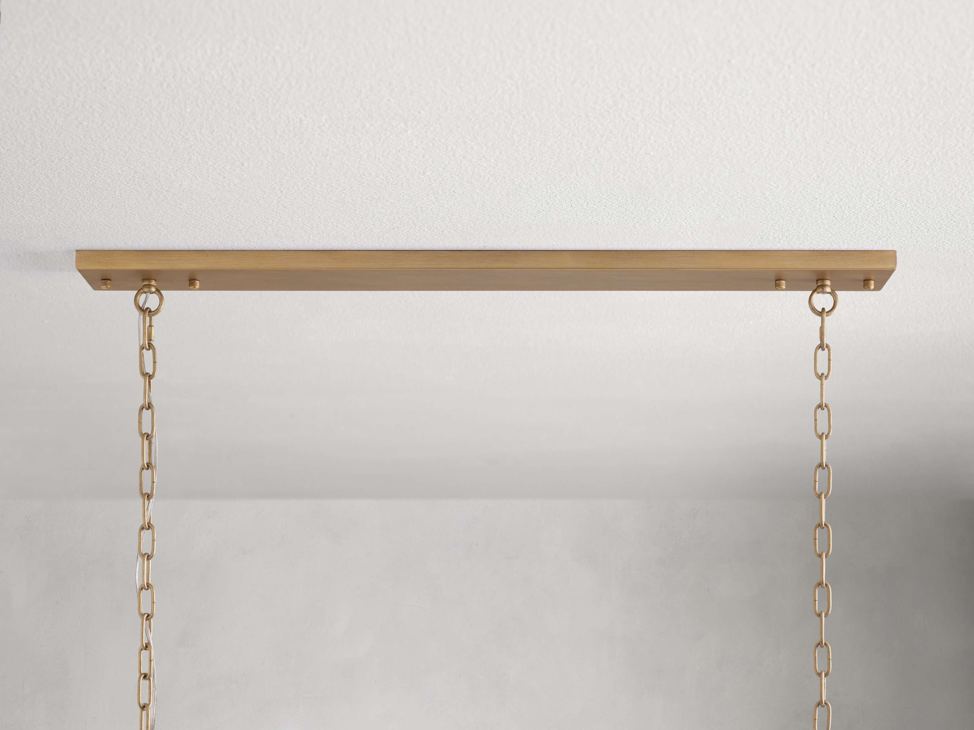 Leymont Art Deco Crystal Rectangular Chandelier