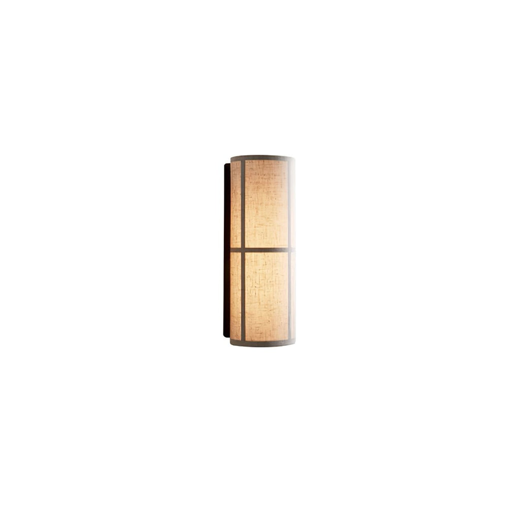 LinenGlow Cylinder Wall Lamp