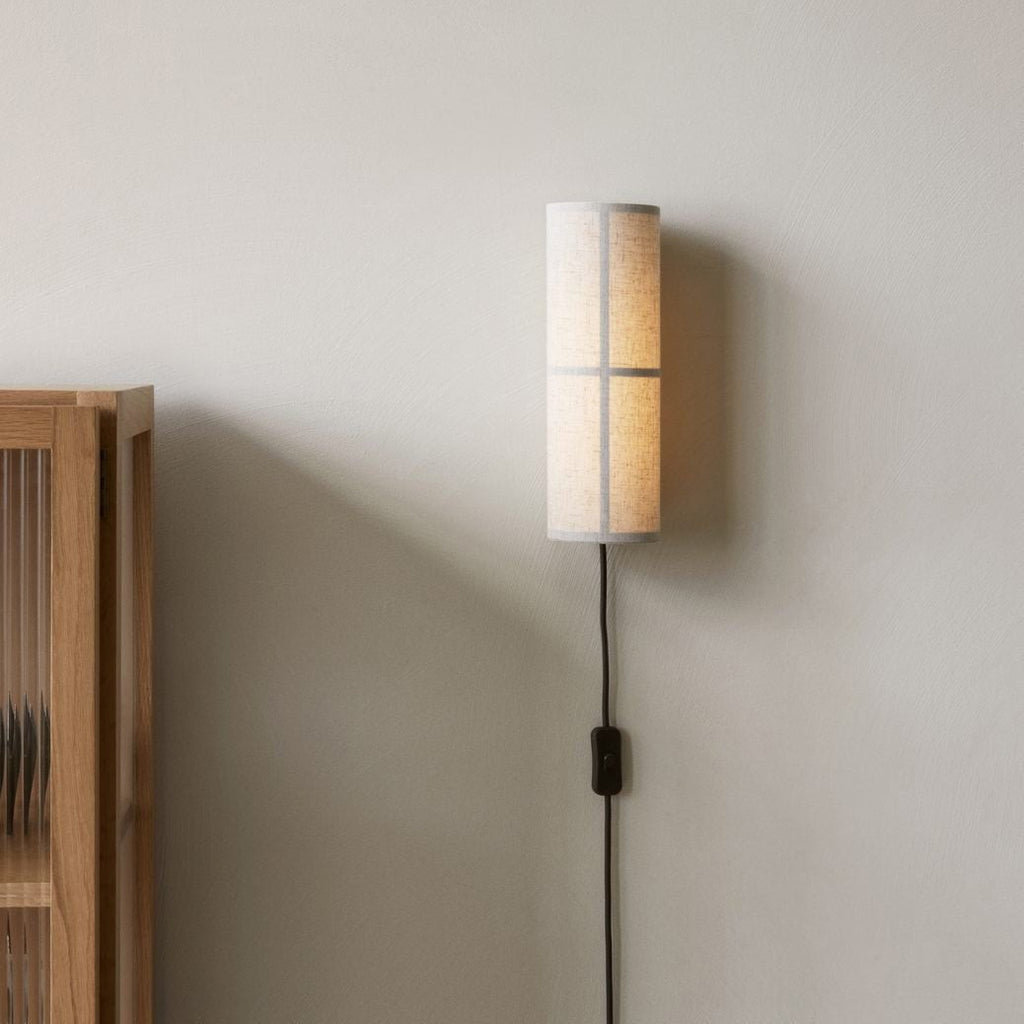 LinenGlow Cylinder Wall Lamp