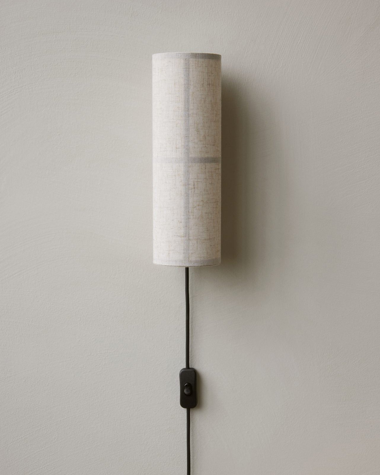 LinenGlow Cylinder Wall Lamp