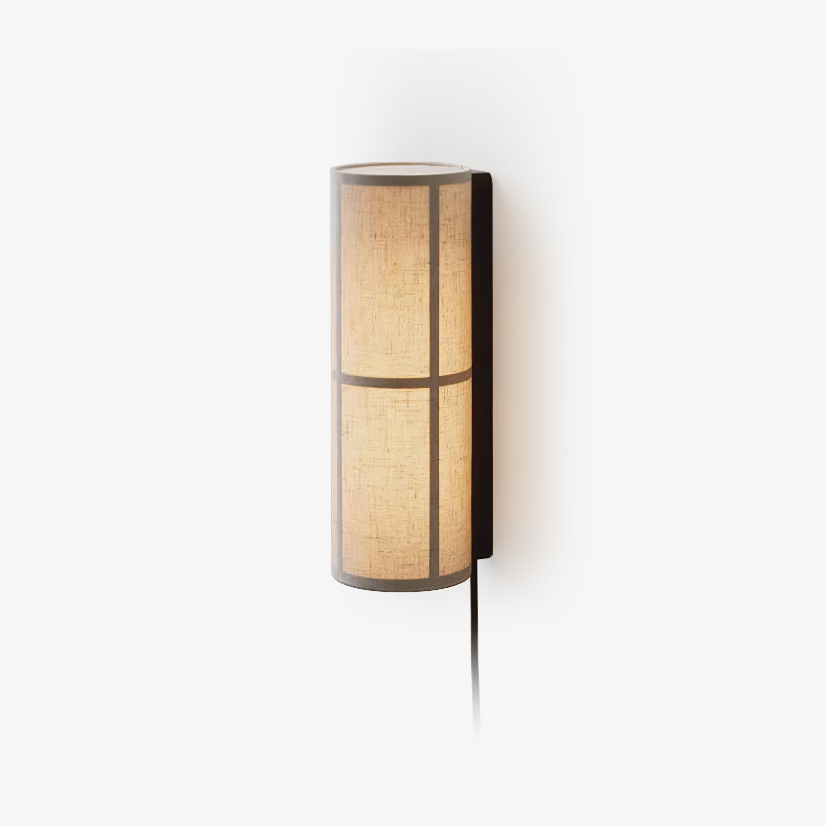 LinenGlow Cylinder Wall Lamp