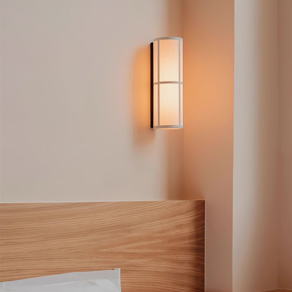 LinenGlow Cylinder Wall Lamp