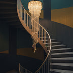 Luminara Spiral Crystal Chandelier