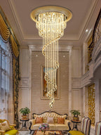 Luminara Spiral Crystal Chandelier