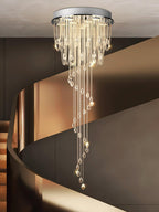 Luminara Spiral Crystal Chandelier