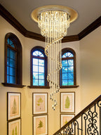 Luminara Spiral Crystal Chandelier