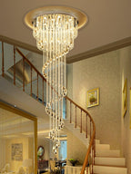 Luminara Spiral Crystal Chandelier