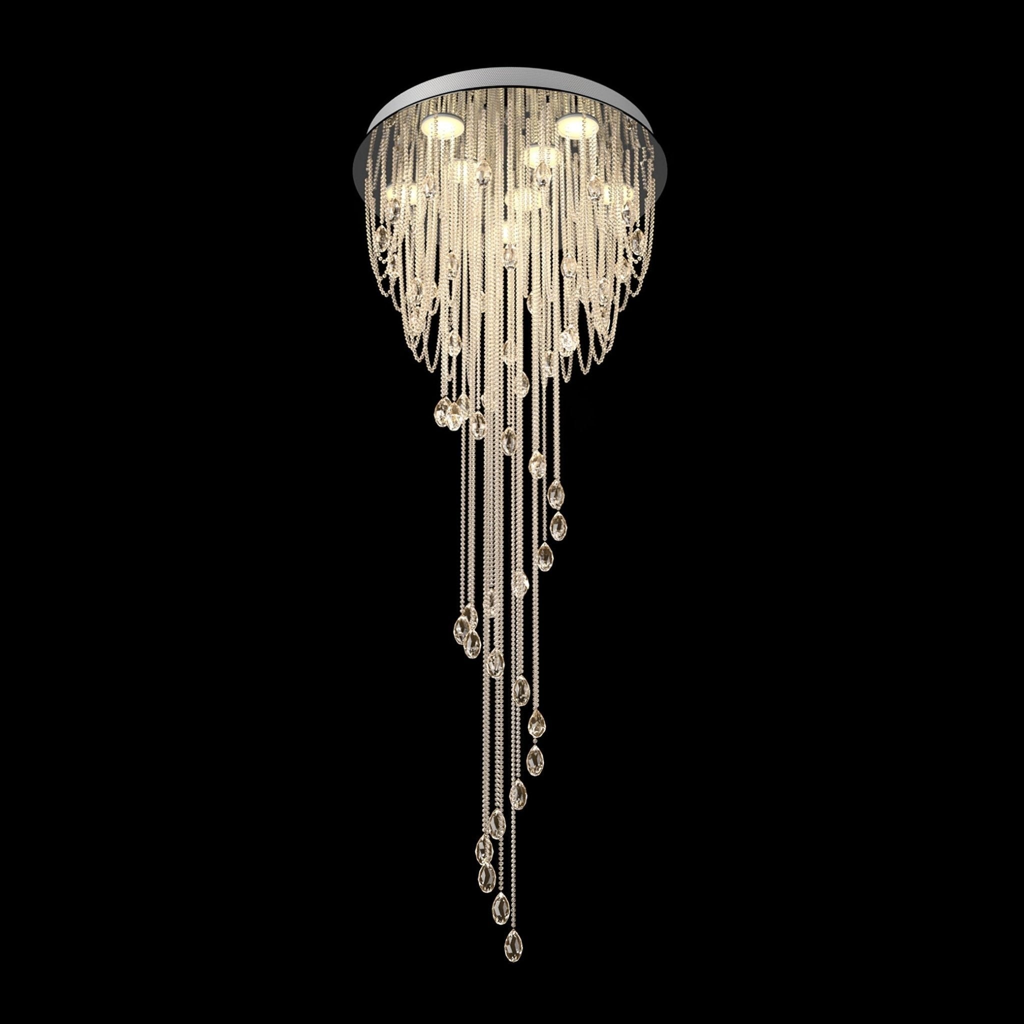 Luminara Spiral Crystal Chandelier