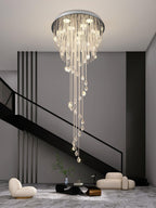 Luminara Spiral Crystal Chandelier