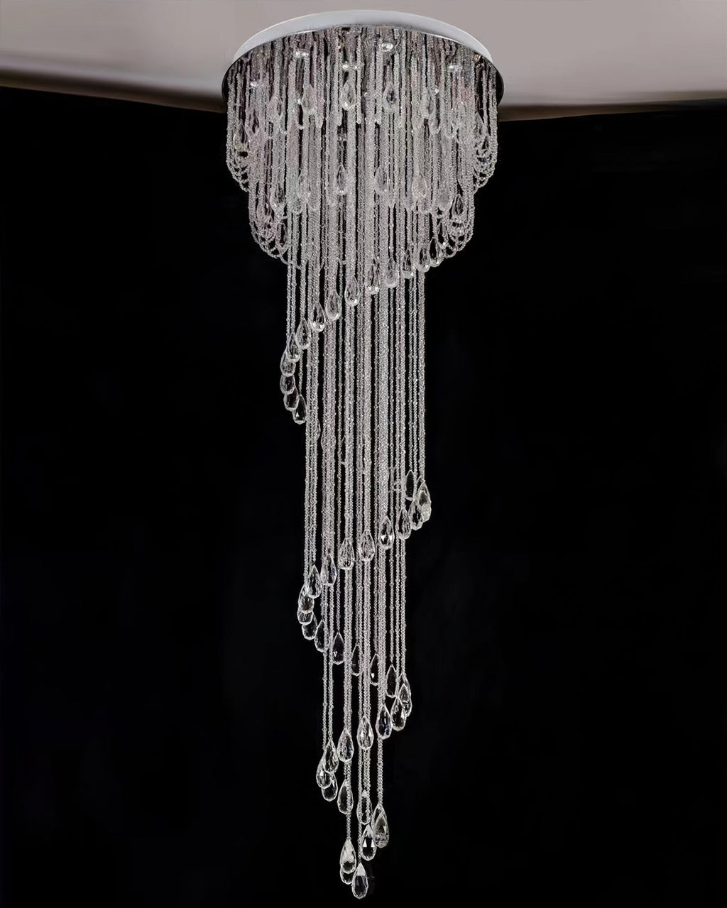 Luminara Spiral Crystal Chandelier