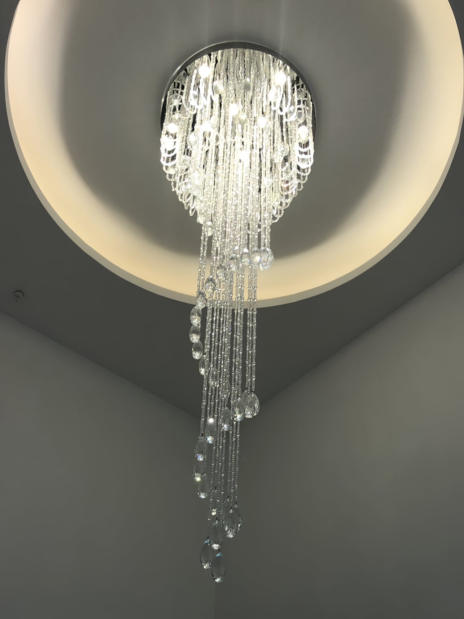 Luminara Spiral Crystal Chandelier