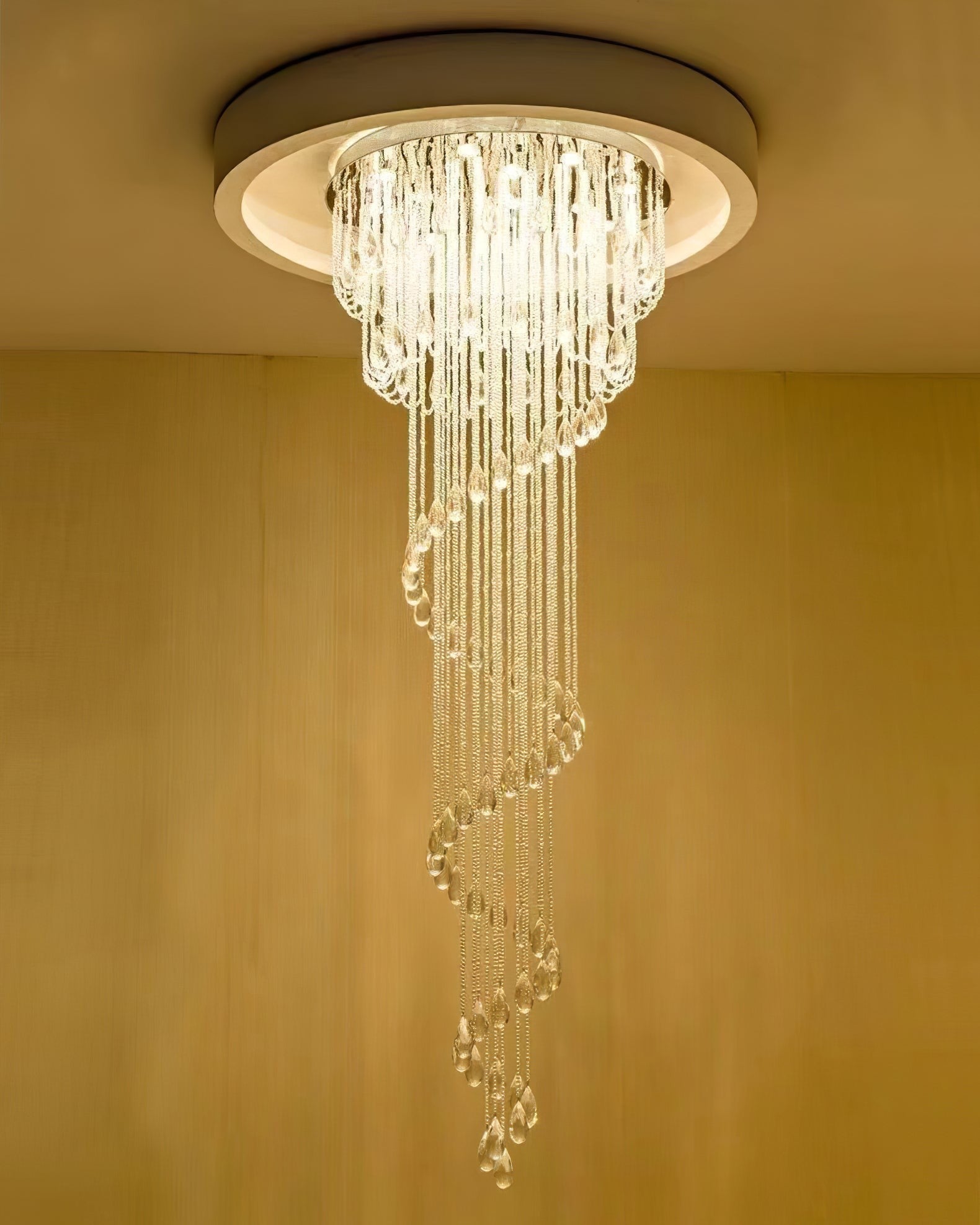 Luminara Spiral Crystal Chandelier
