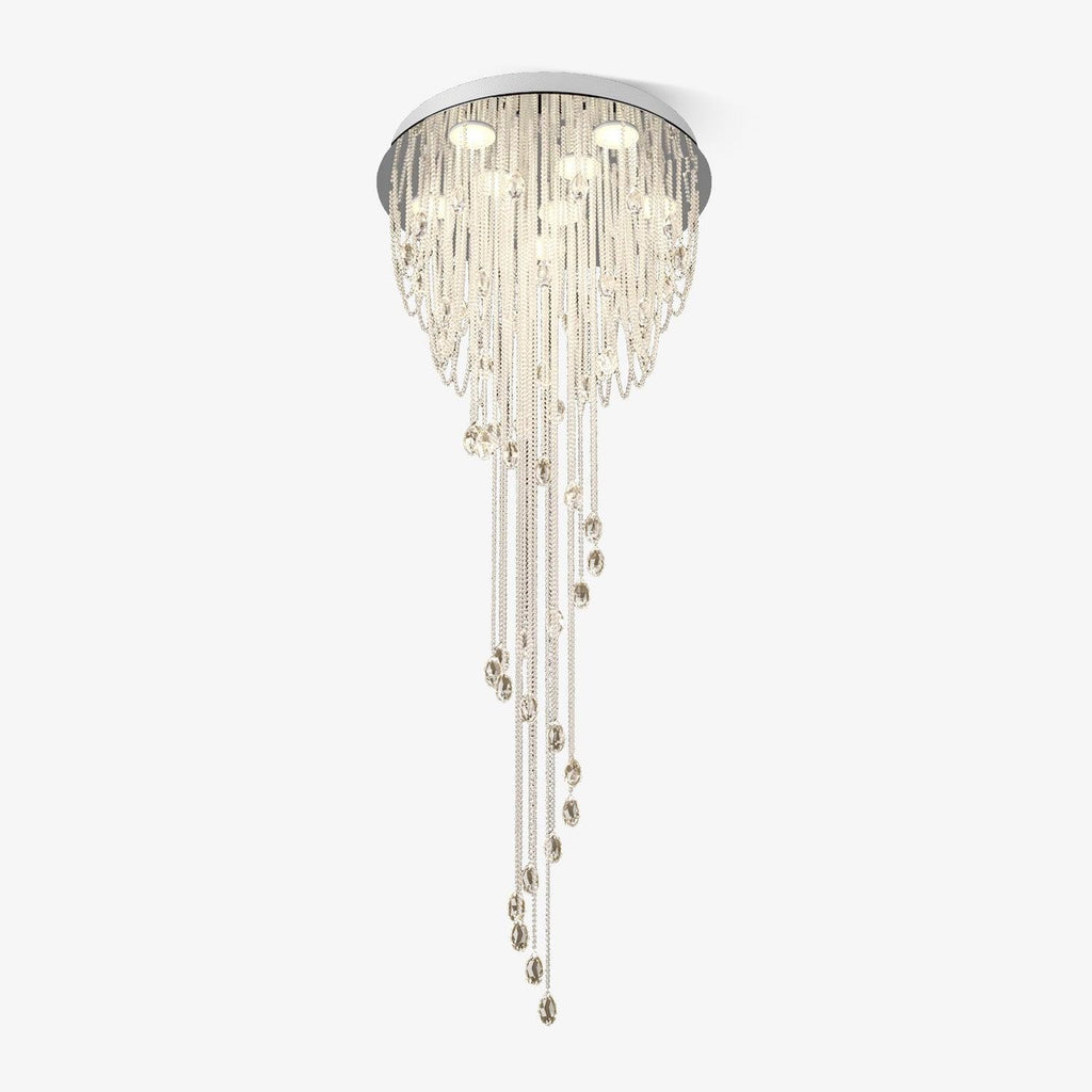 Luminara Spiral Crystal Chandelier