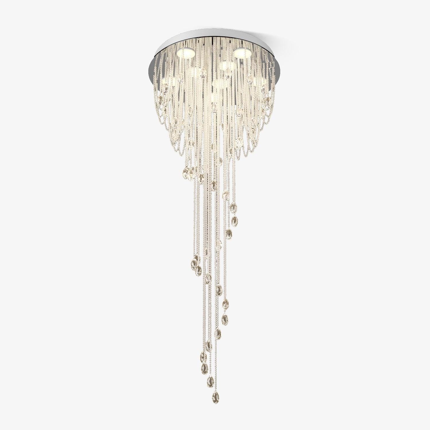 Luminara Spiral Crystal Chandelier