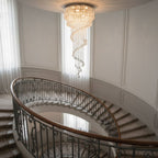 Luminara Spiral Crystal Chandelier