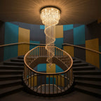 Luminara Spiral Crystal Chandelier