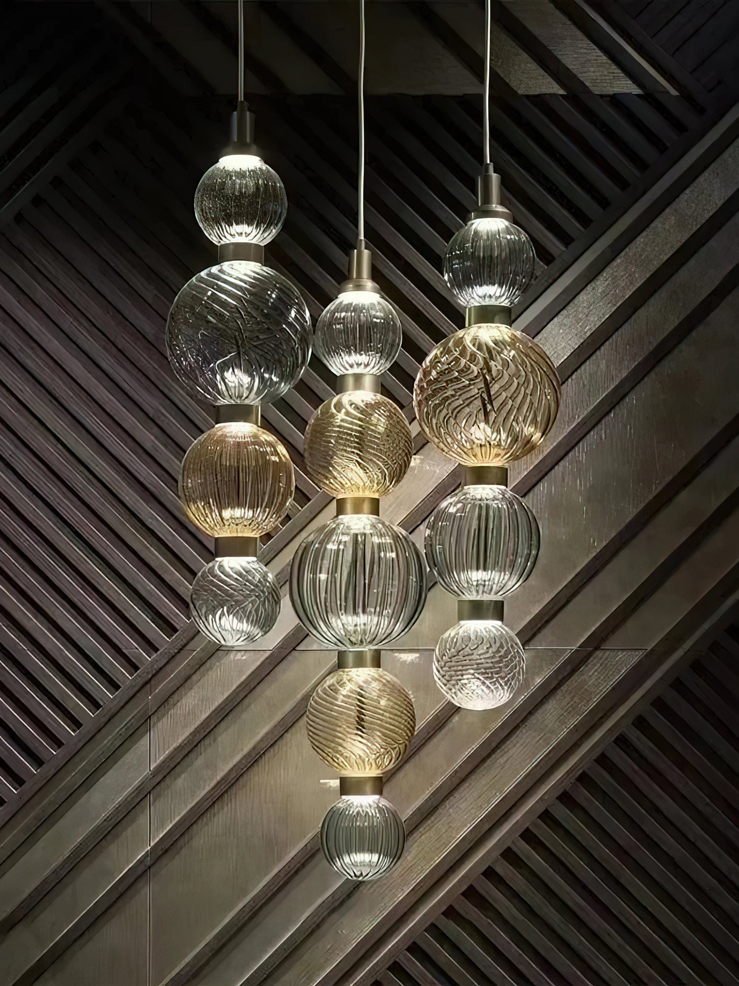 Luminara Stacked Glass Pendant