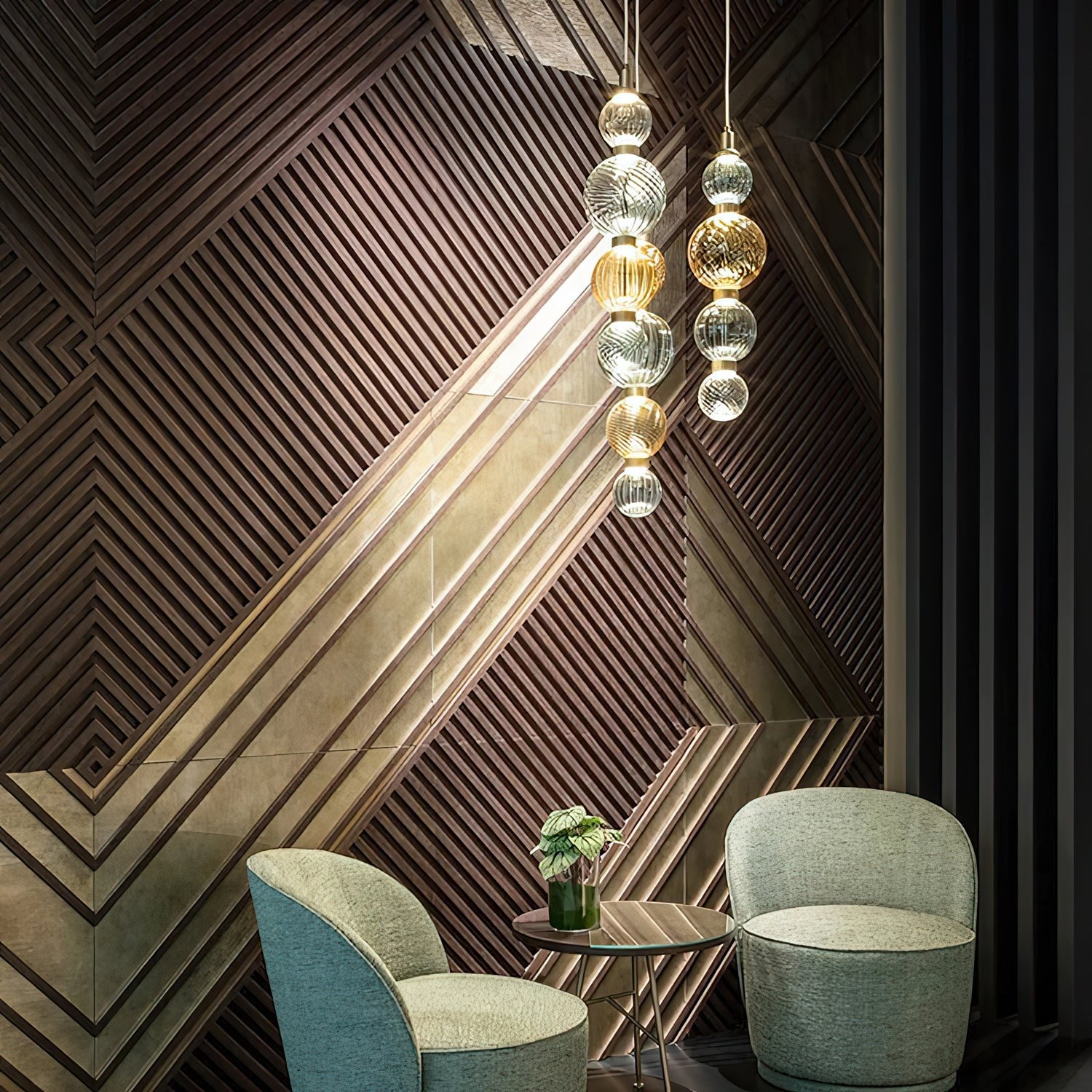 Luminara Stacked Glass Pendant