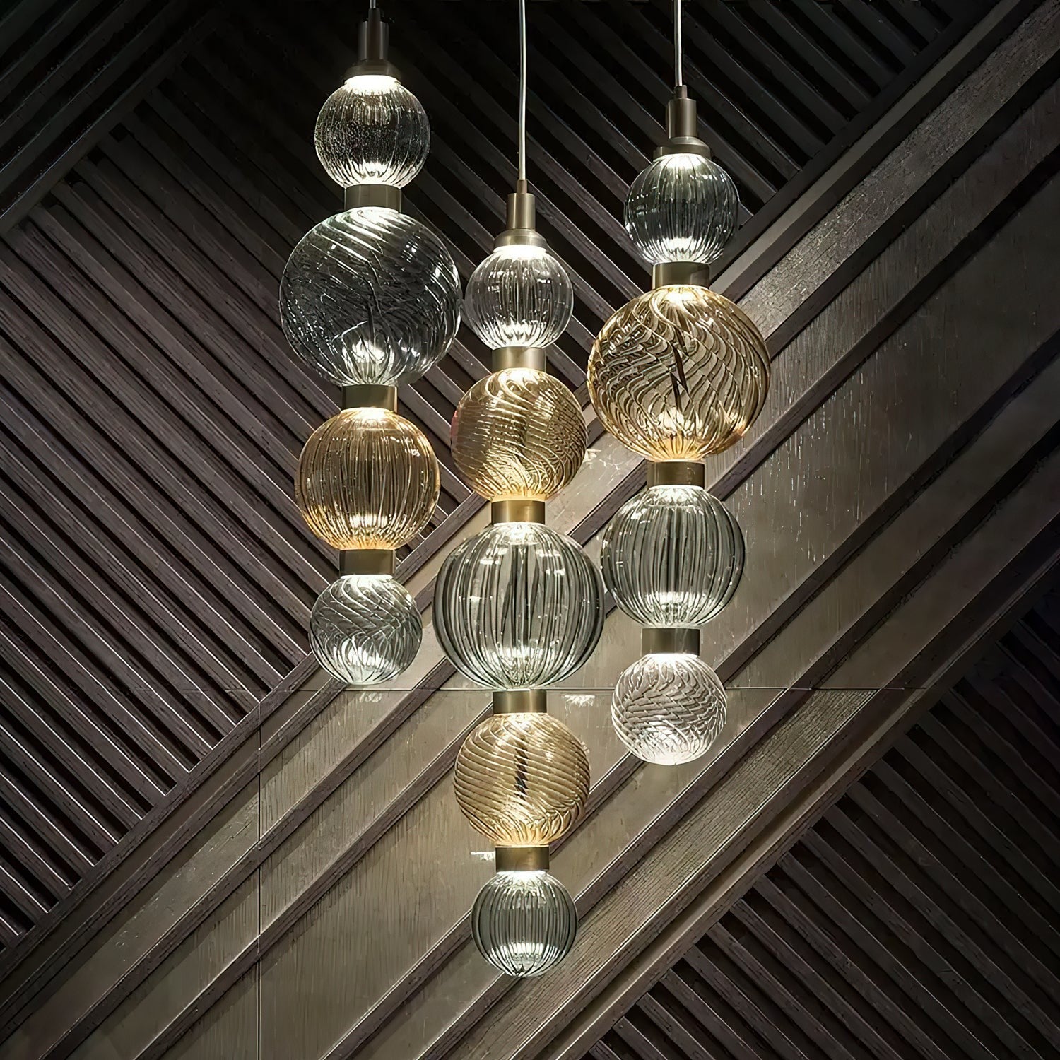 Luminara Stacked Glass Pendant