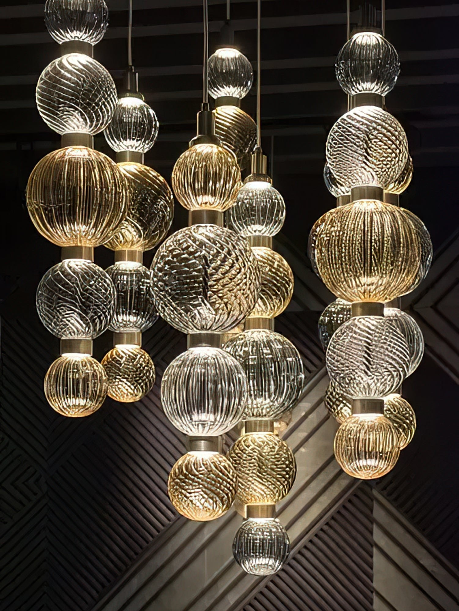 Luminara Stacked Glass Pendant