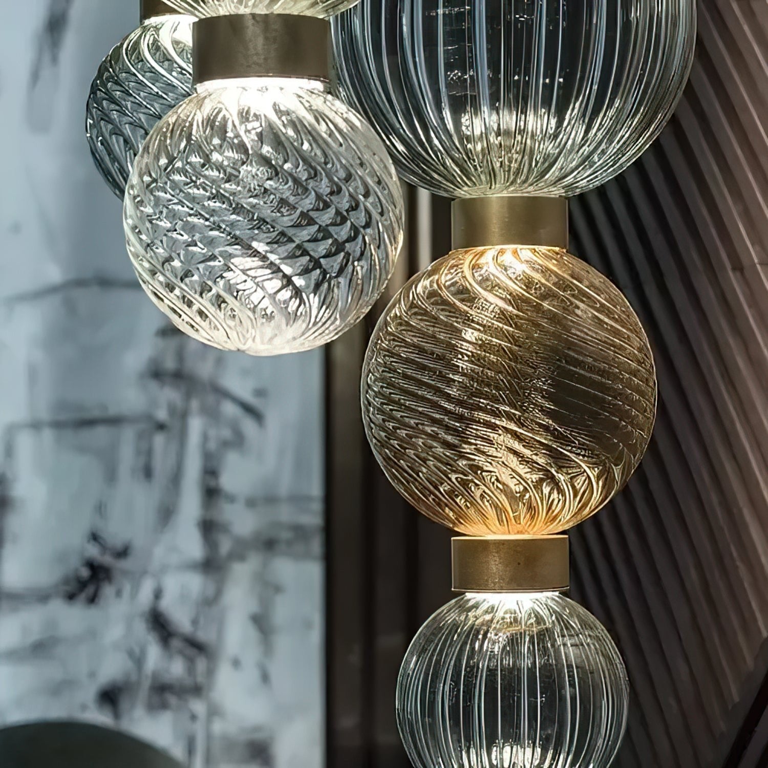 Luminara Stacked Glass Pendant