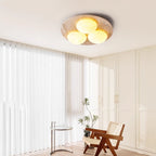 Lunara Travertine Orb Ceiling Light