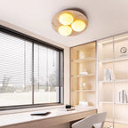 Lunara Travertine Orb Ceiling Light