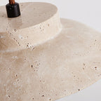 Luneva Travertine Orb Pendant