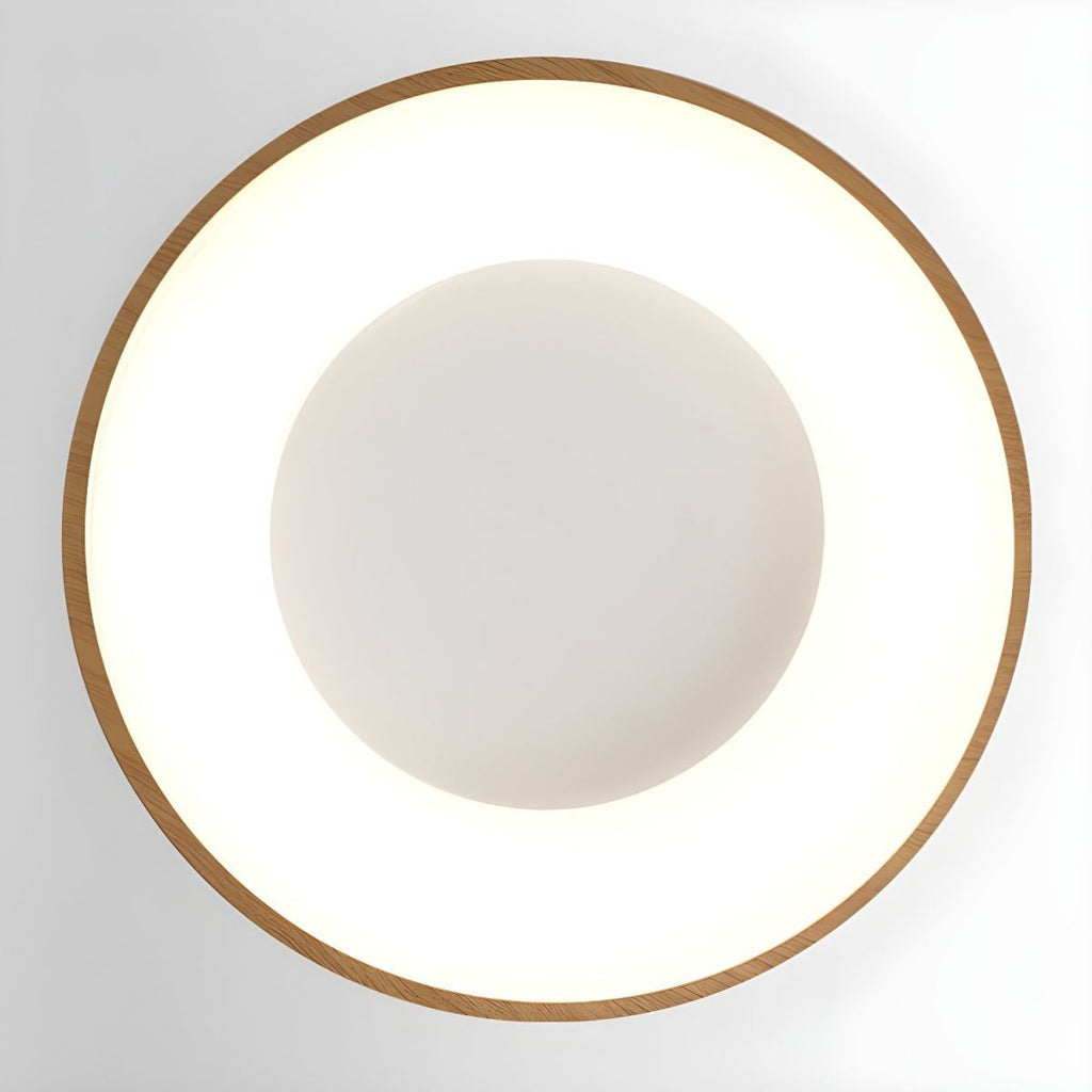 Mila Wood Flush Mount Ceiling Light
