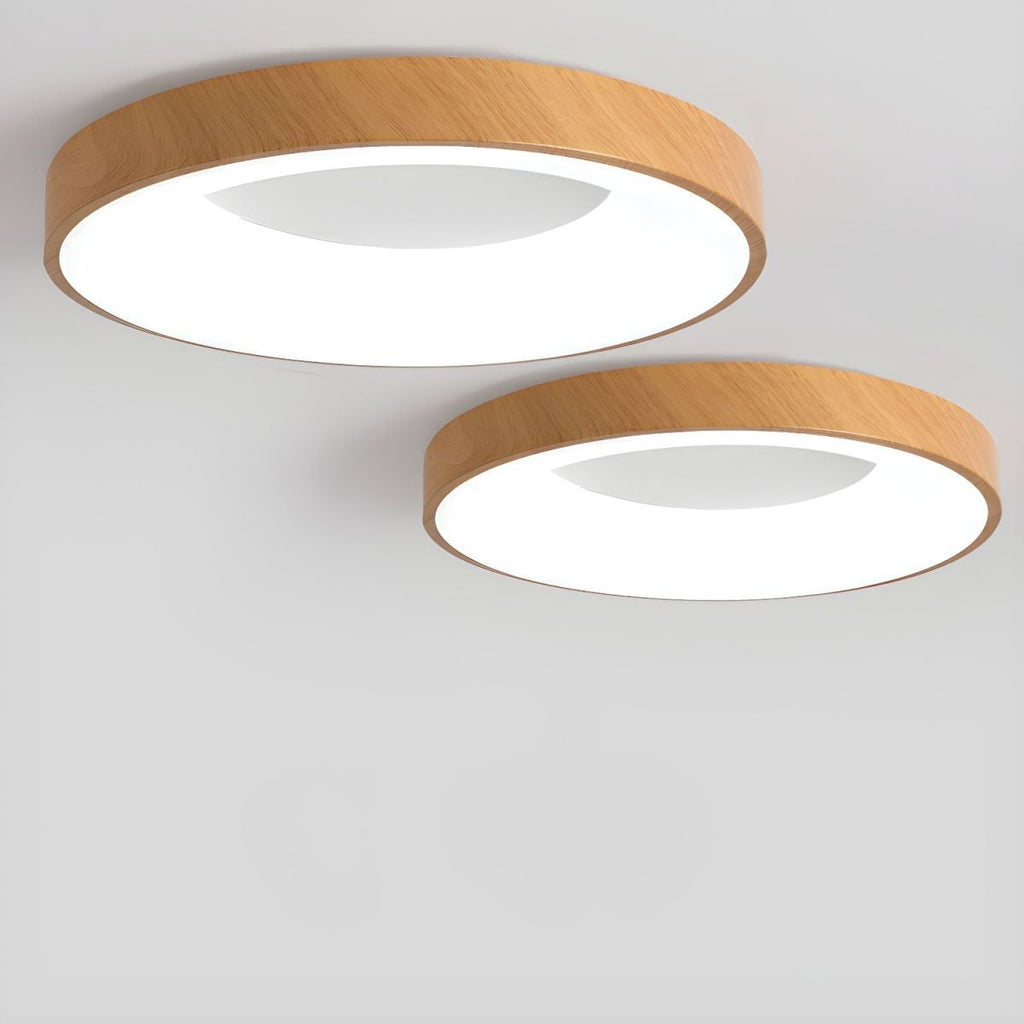 Mila Wood Flush Mount Ceiling Light