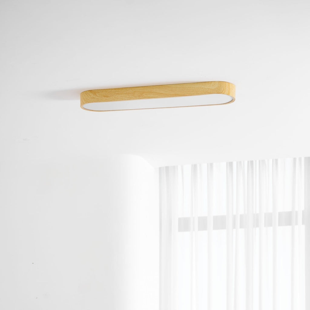 Mila Wood Flush Mount Ceiling Light