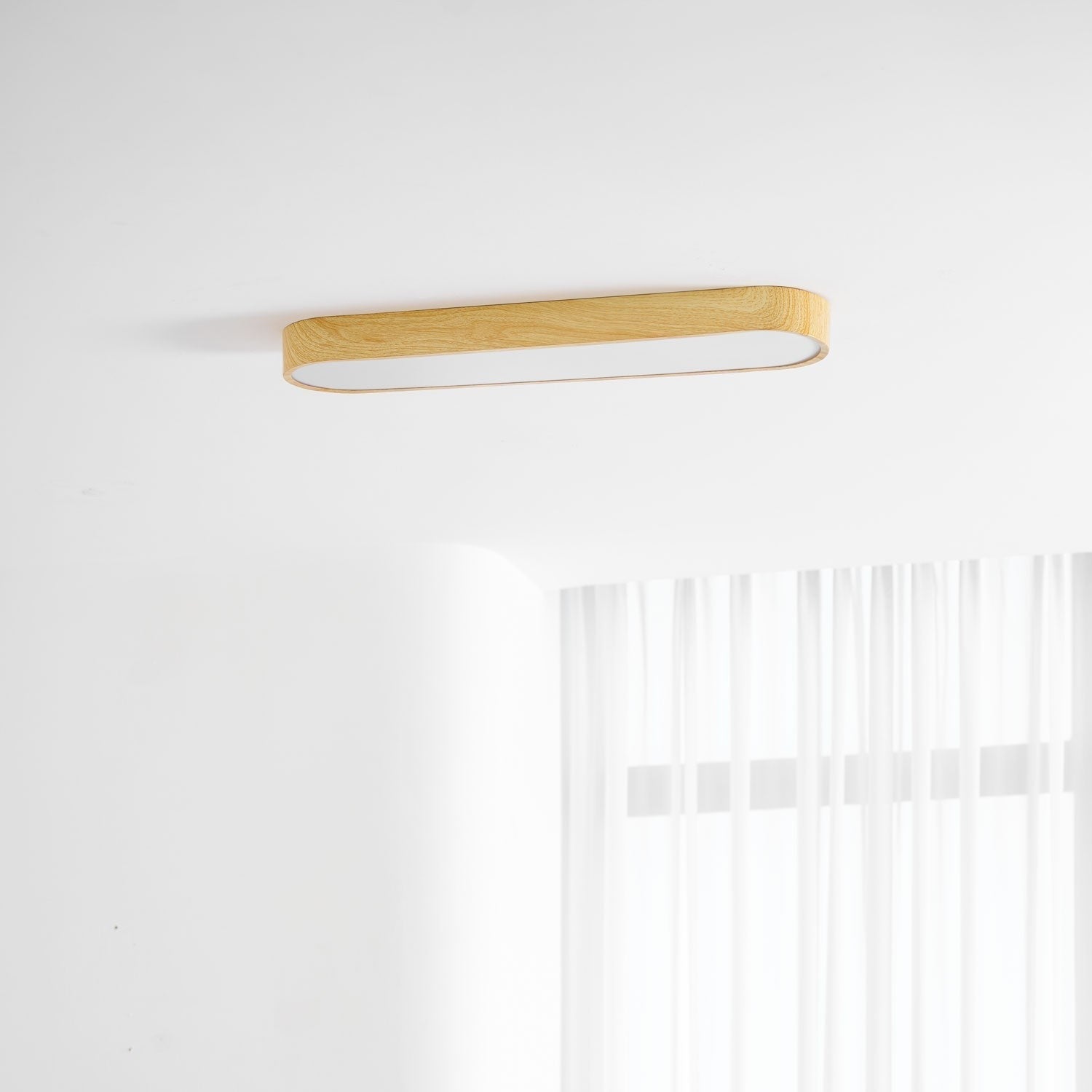 Mila Wood Flush Mount Ceiling Light