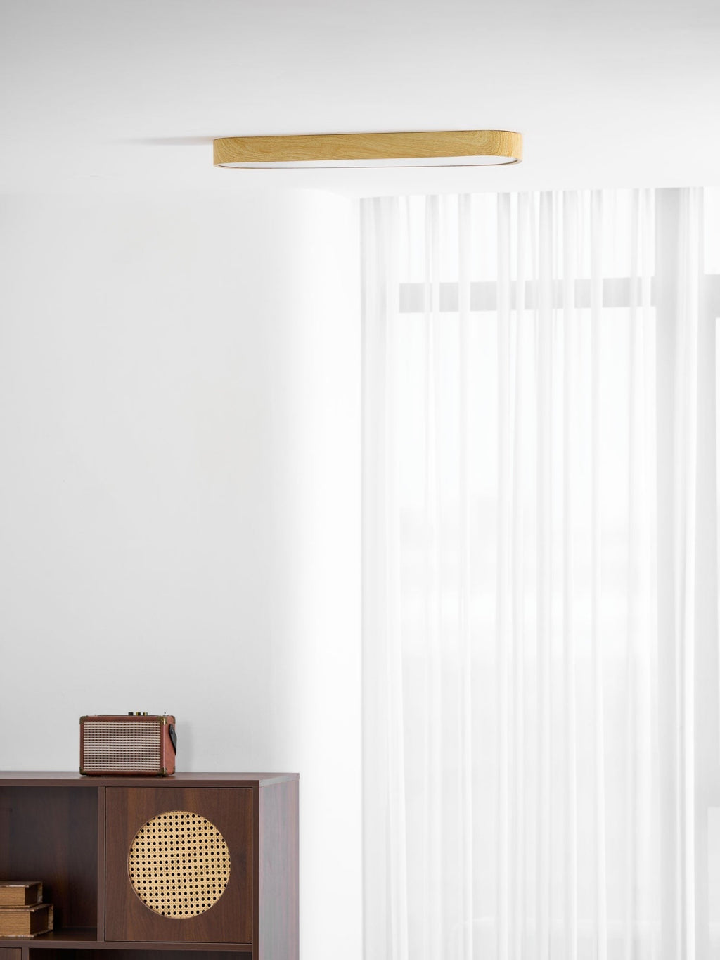 Mila Wood Flush Mount Ceiling Light