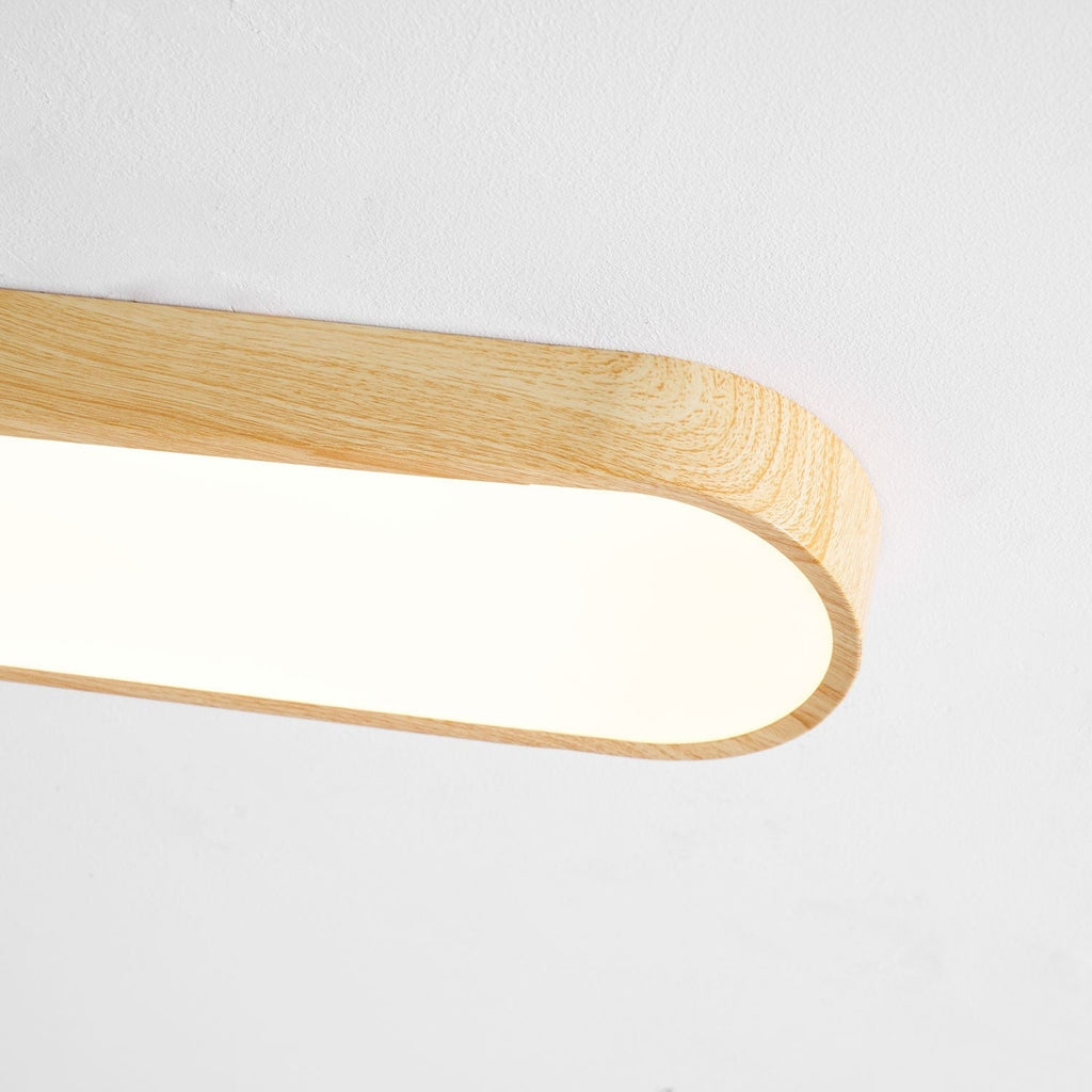 Mila Wood Flush Mount Ceiling Light