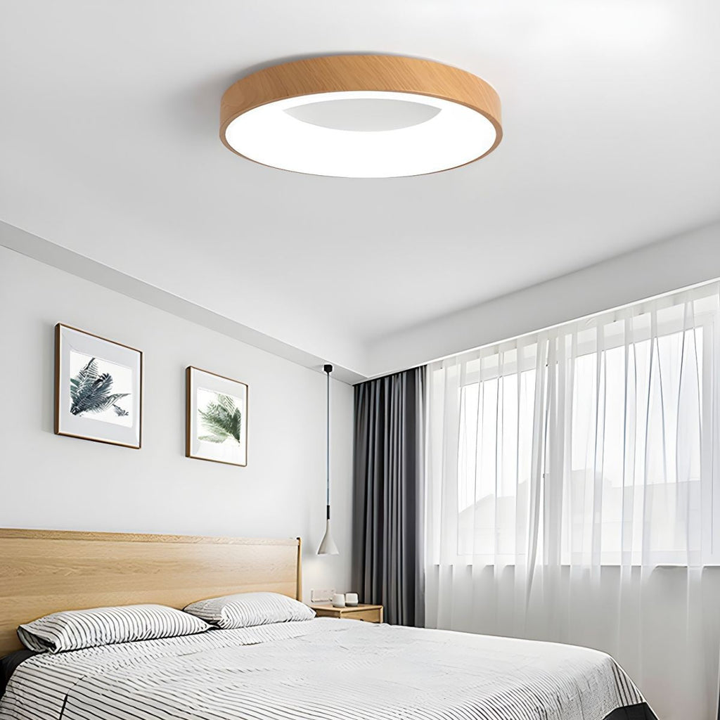 Mila Wood Flush Mount Ceiling Light