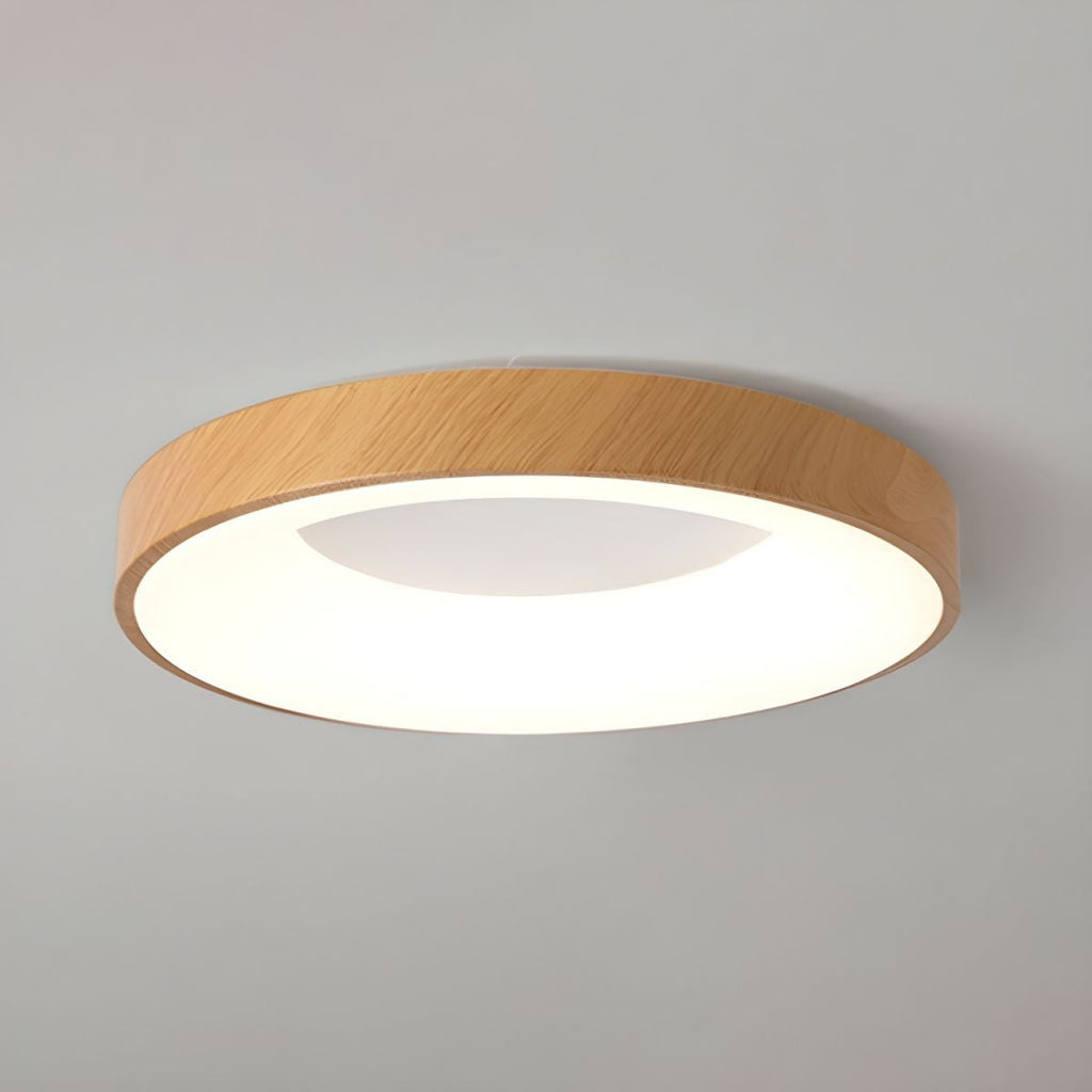 Mila Wood Flush Mount Ceiling Light