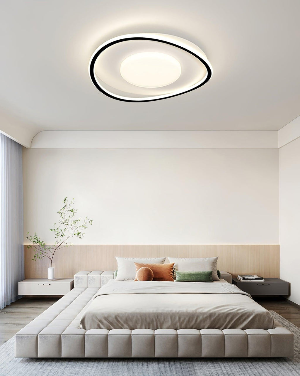 Minimal Geometry LED Ceiling Light