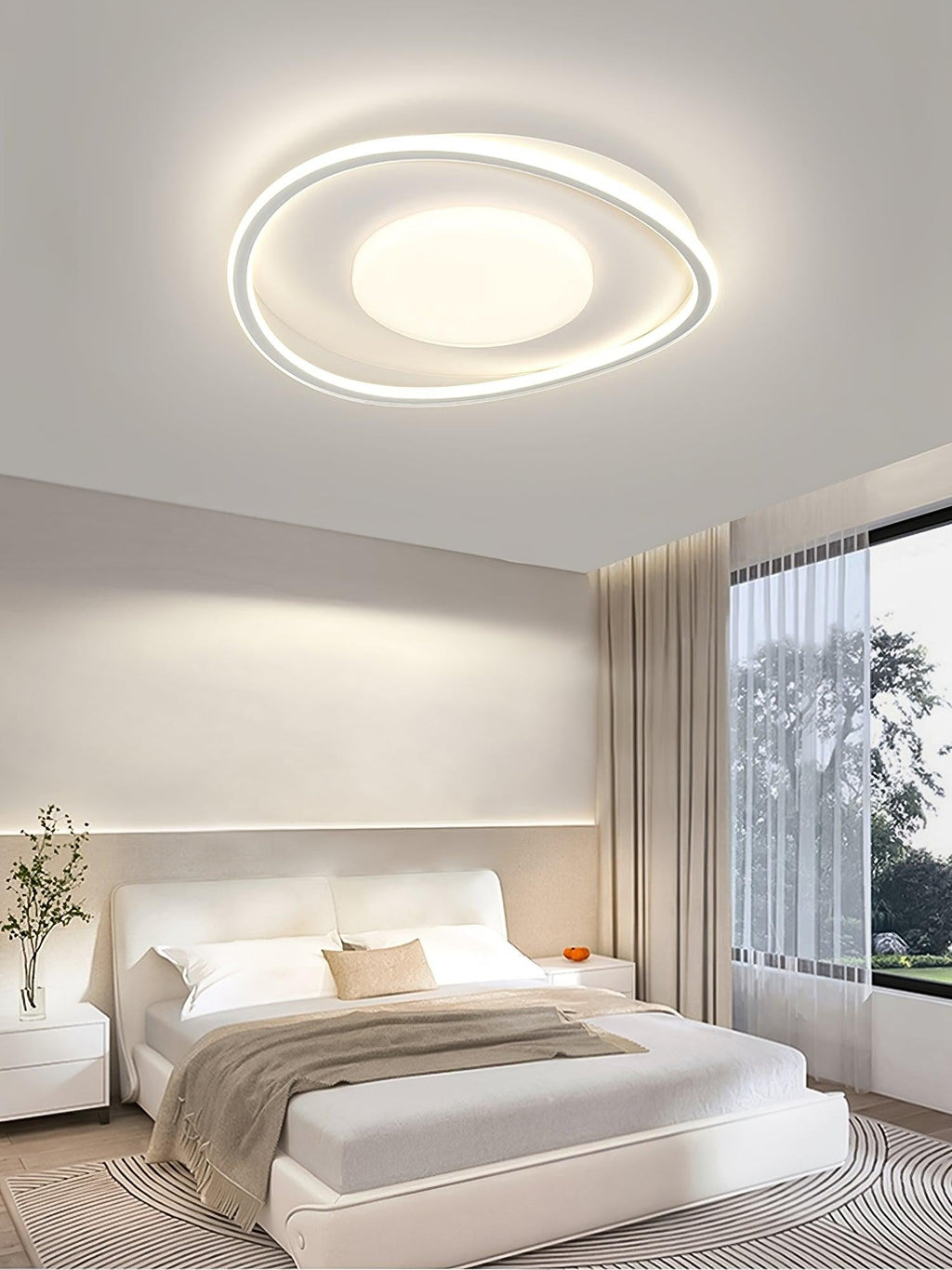 Minimal Geometry LED Ceiling Light
