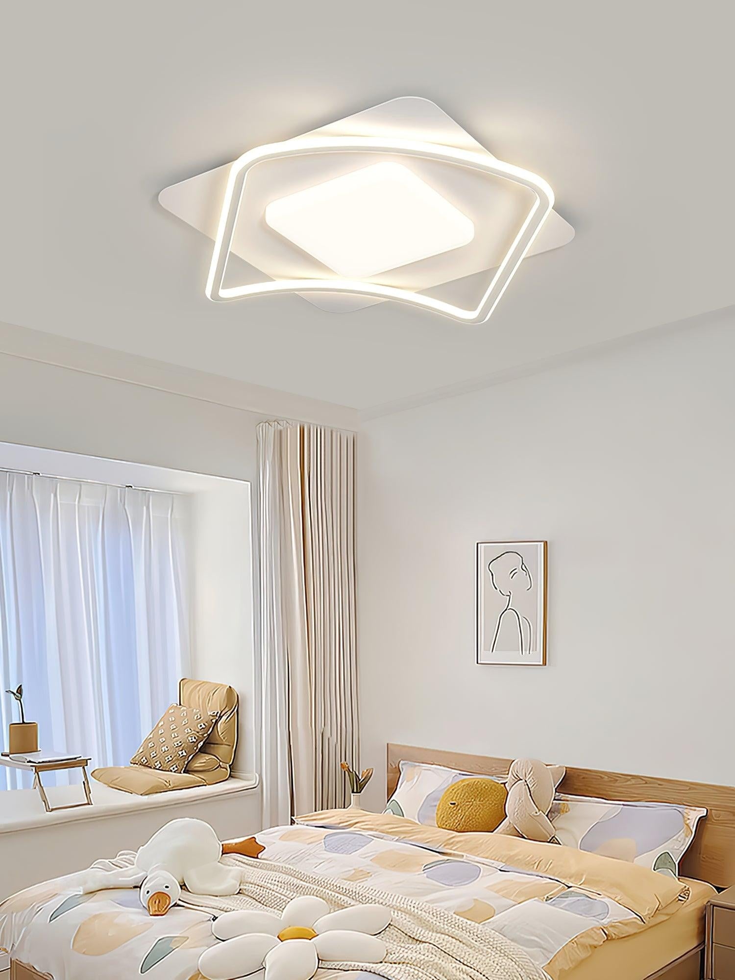 Minimal Geometry LED Ceiling Light