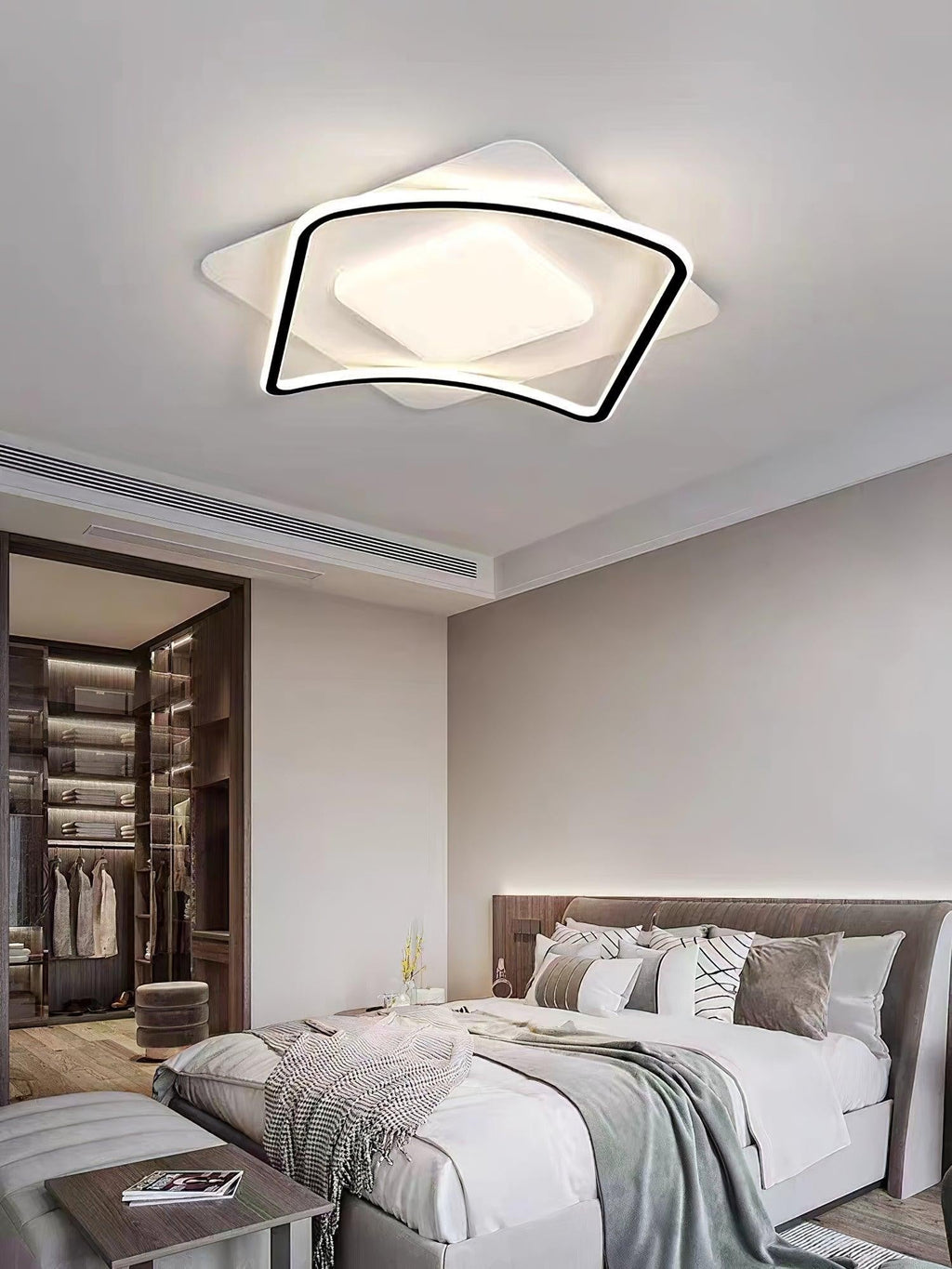 Minimal Geometry LED Ceiling Light