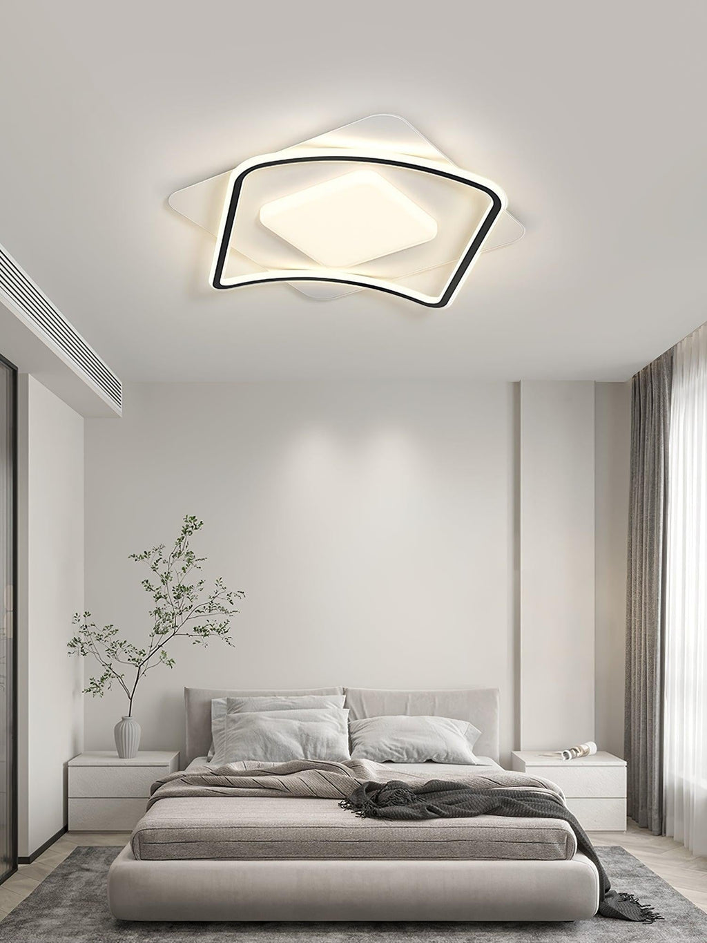 Minimal Geometry LED Ceiling Light