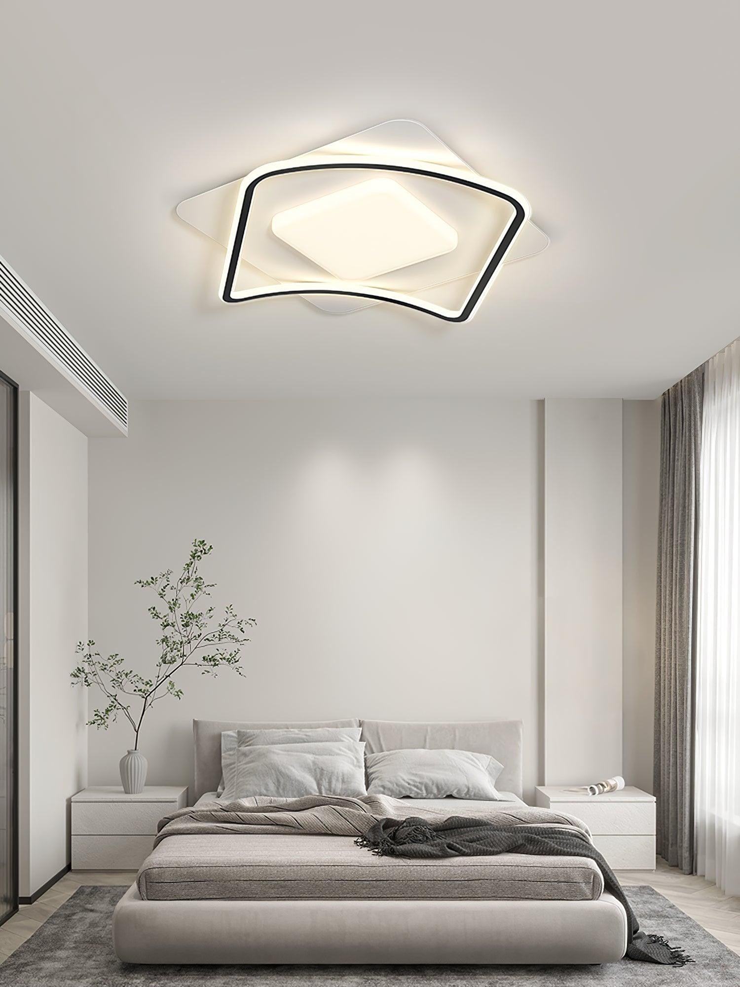 Minimal Geometry LED Ceiling Light