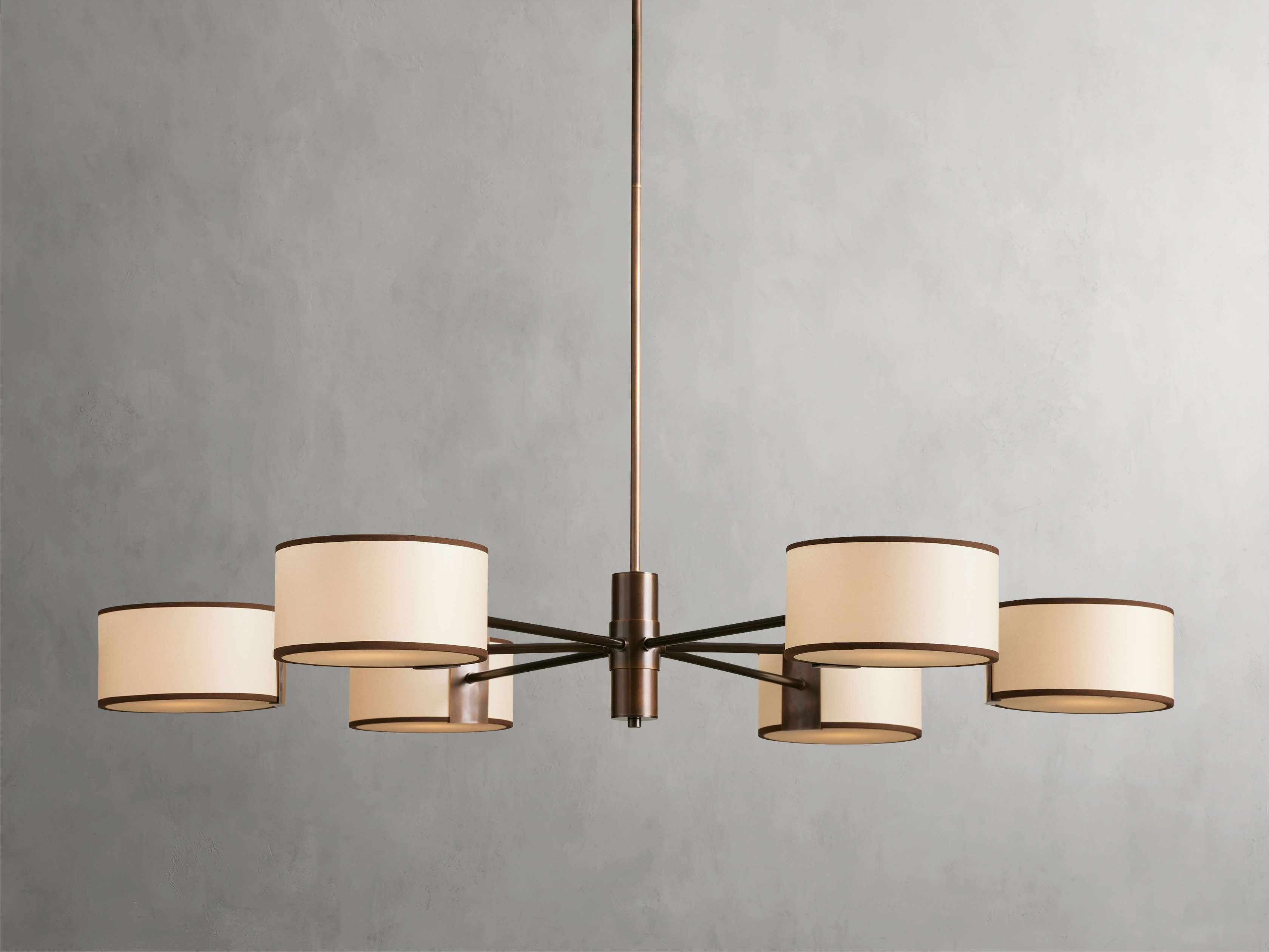 Montclair Linen Diffuser Ring Chandelier