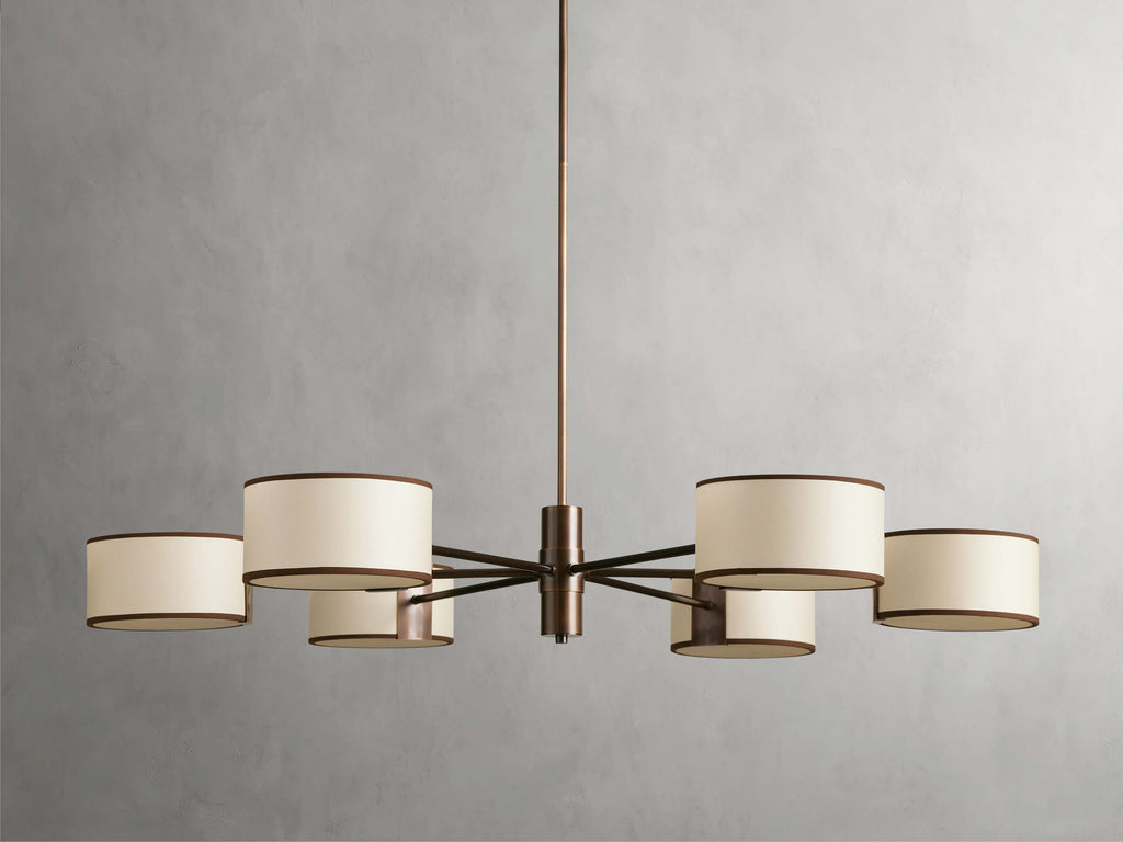 Montclair Linen Diffuser Ring Chandelier