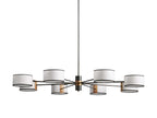 Montclair Linen Shade Round Chandelier
