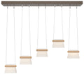 More Cowbell LED Pendant - Bronze - Maple Wood - Clear - Frosted Diffuser